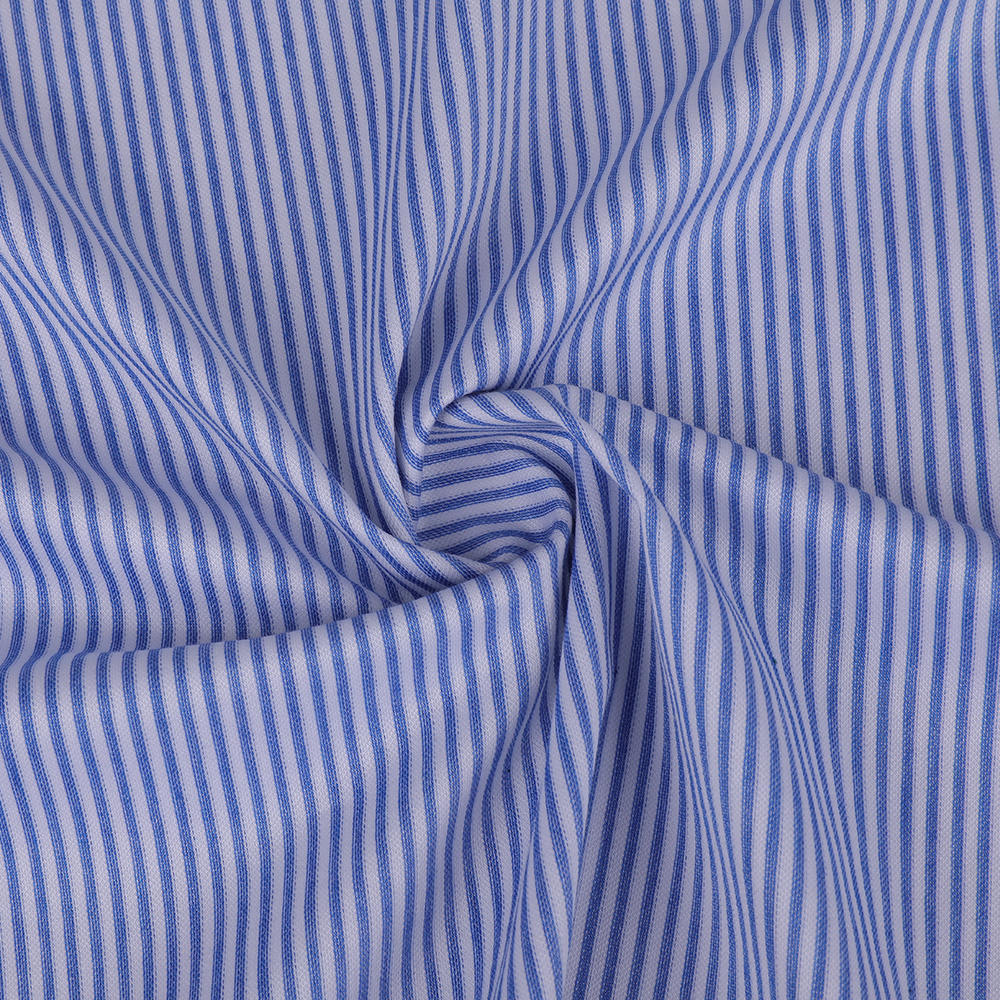 Spandex Sesame-punkt High-Elastic Striped Jacquard Shirt Stof
