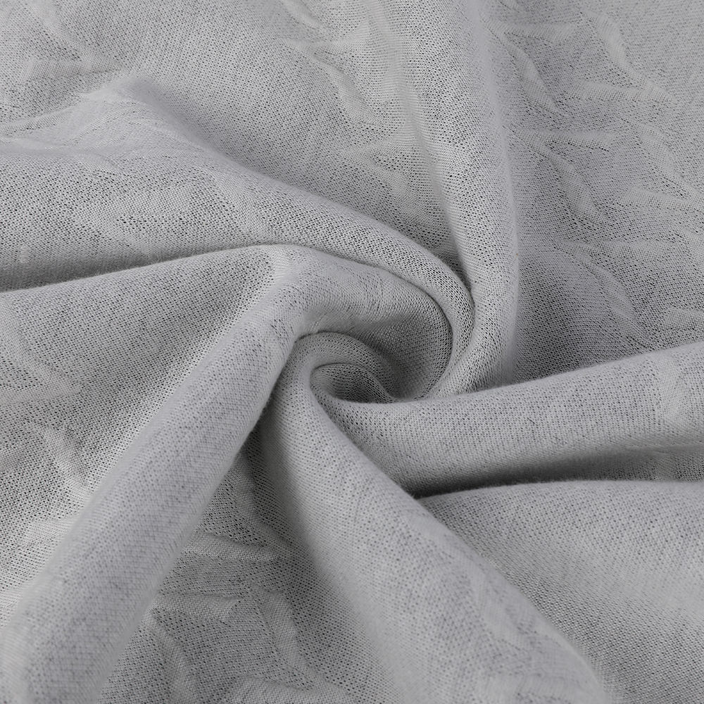 Åndbar komfortabel og blød hudvenlig dobbelt jacquard uldstof