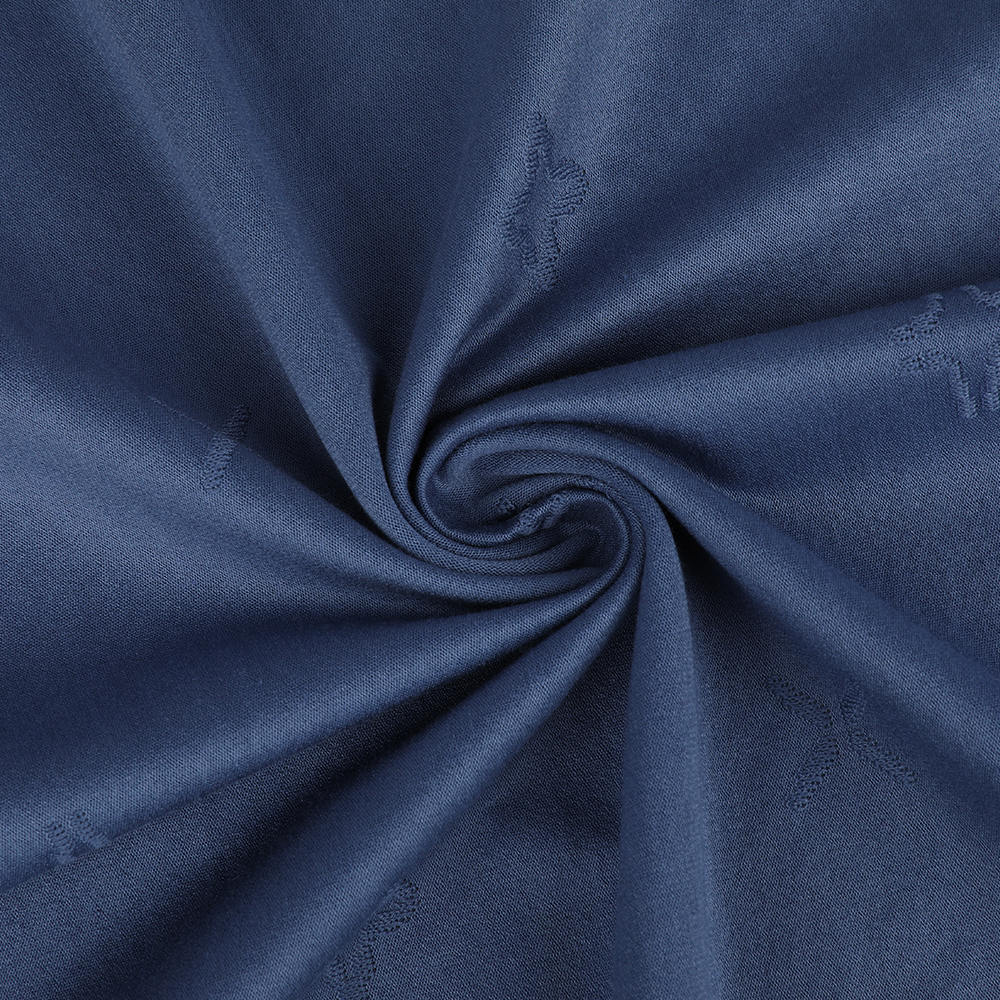 Jacquard-overførsel strikket blød hudvenlig merceriseret åndbar stof
