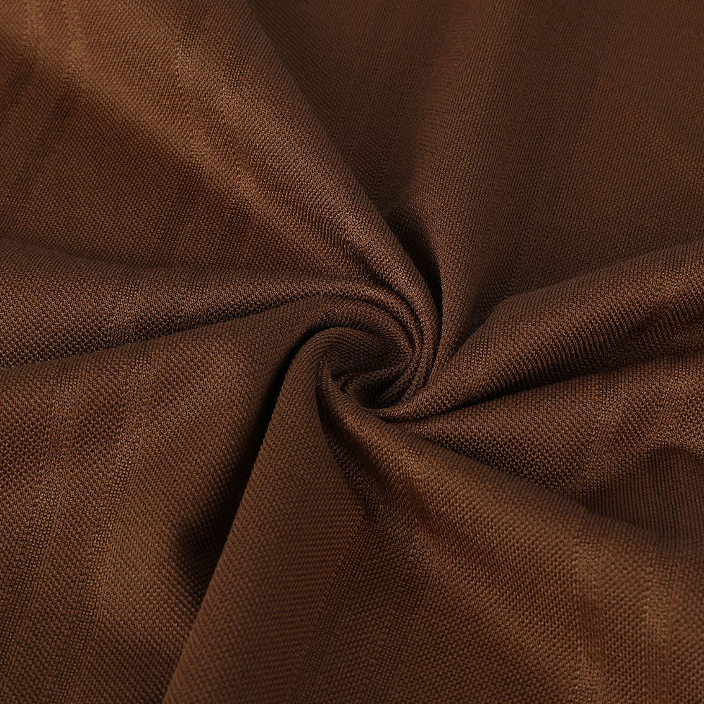 Glat single jacquard luksus 55/45 Mulberry Silk bomuldsstof