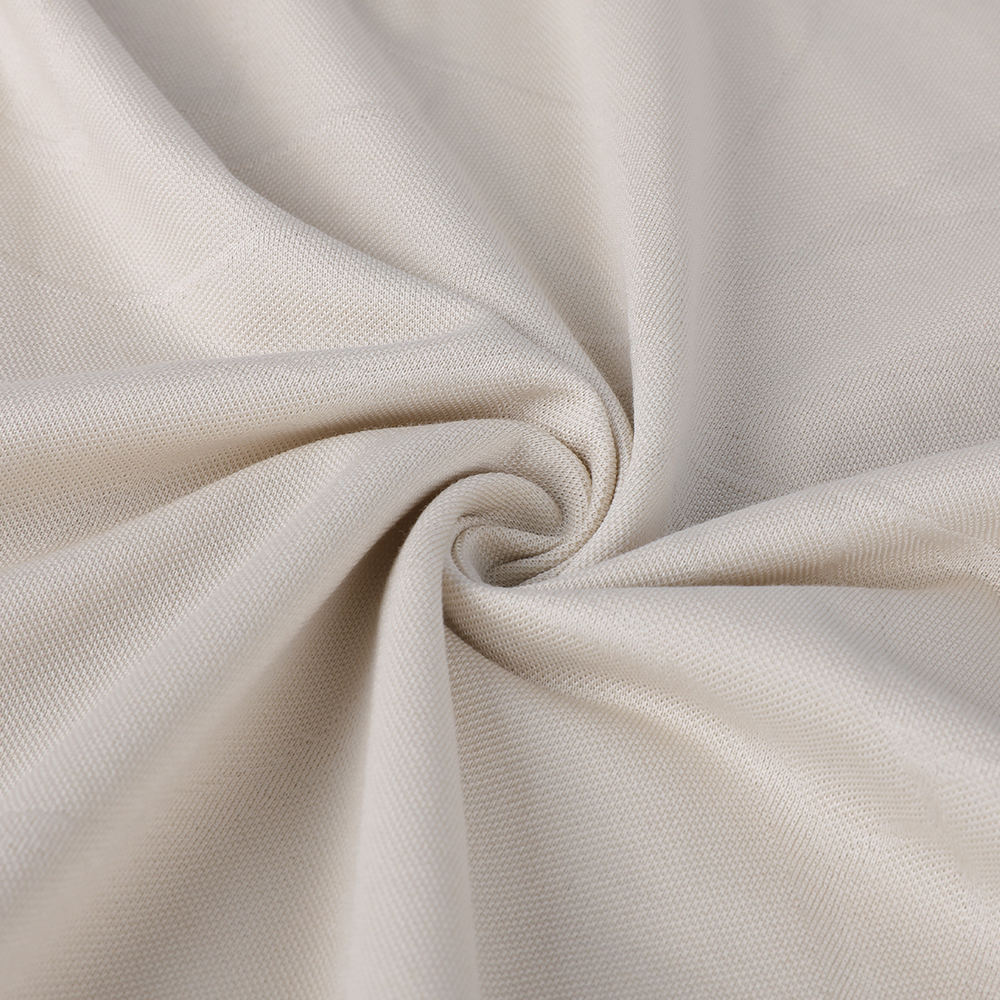 Enkelt Jacquard Easy-Care Miljøvenligluxury blankt 10/90 Mulberry Silk Sea Island bomuldsstof