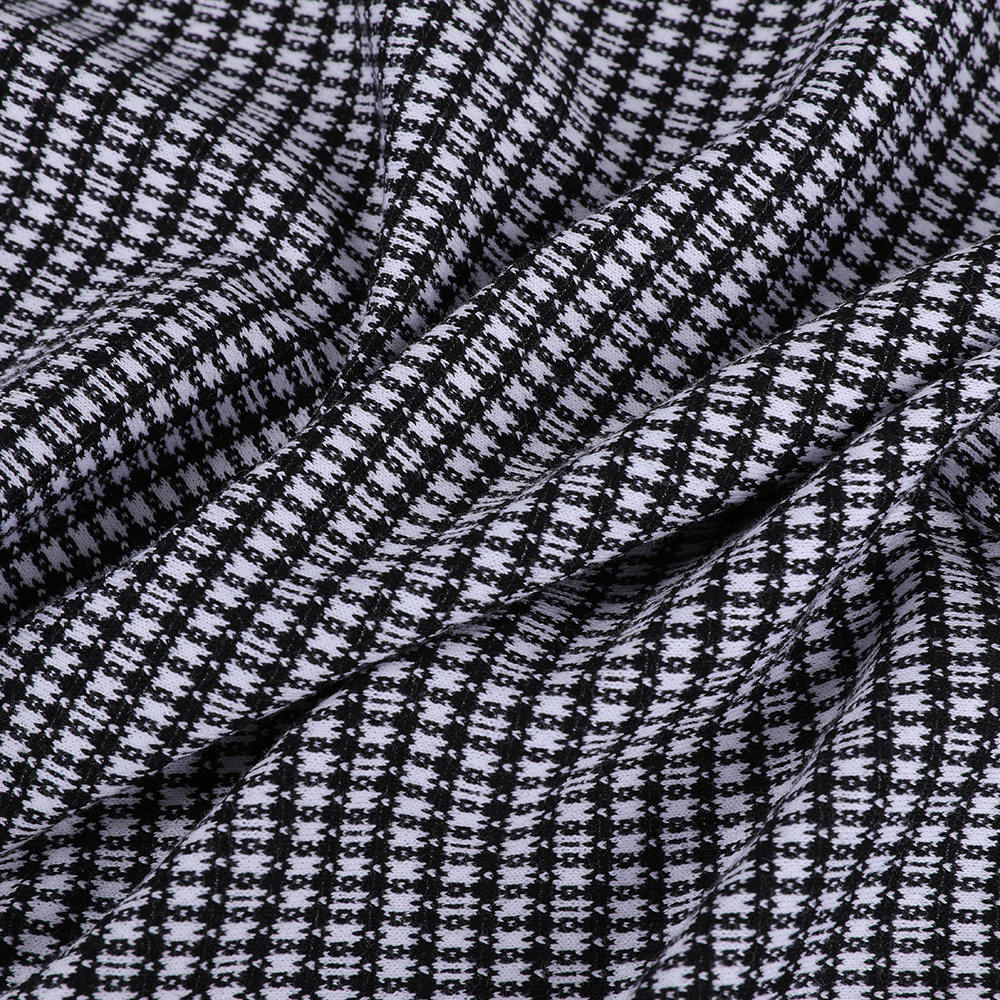 Jacquard blød og behagelig sammenkoblet strikket model uldstof til kvinder