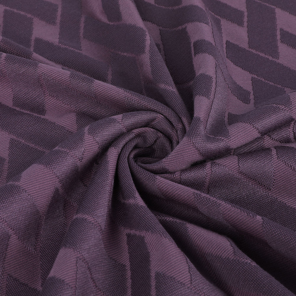 Miljøvenlig enkelt jacquard loop overførsel åndbar 10/90 morbær silke bomuldsstof