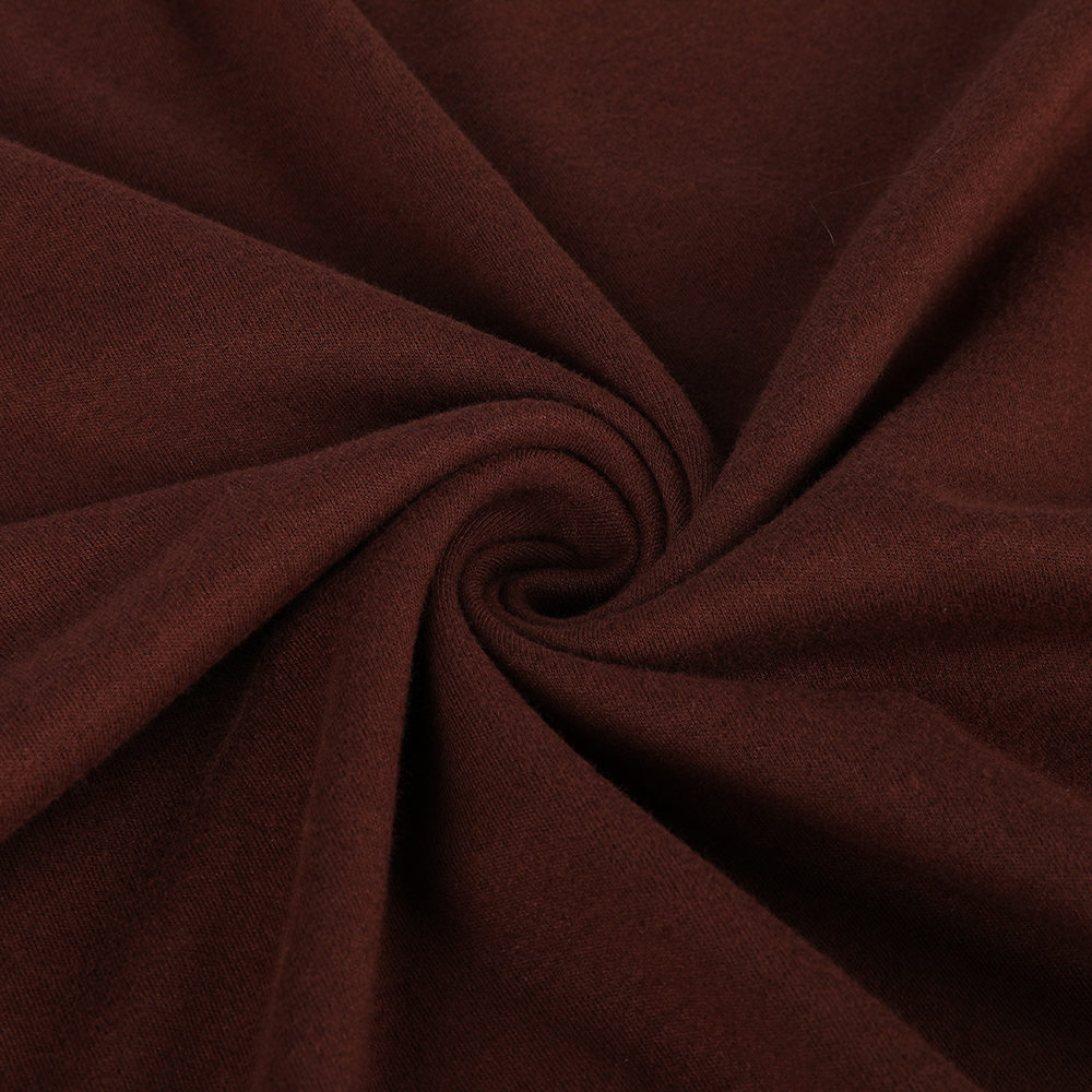 Varm hudvenlig blød interlock uldmodel fluffing finish stof