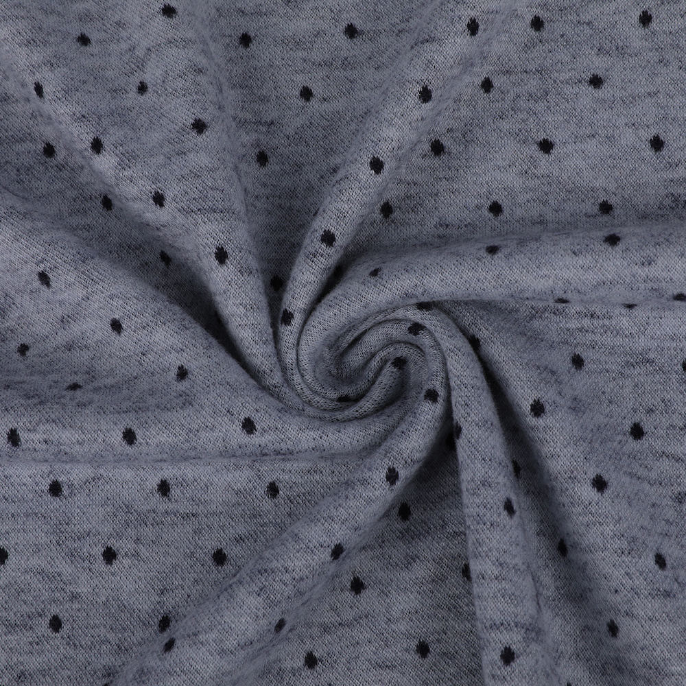 Blød hudvenlig uldsilke strikket dobbeltsidet jacquard stof til kvinder