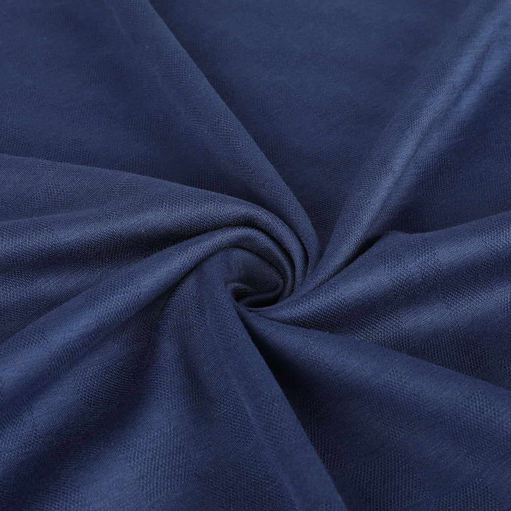 Dobbelt jacquard blød hudvenlig 30/70 Mulberry Silk bomuldsstof