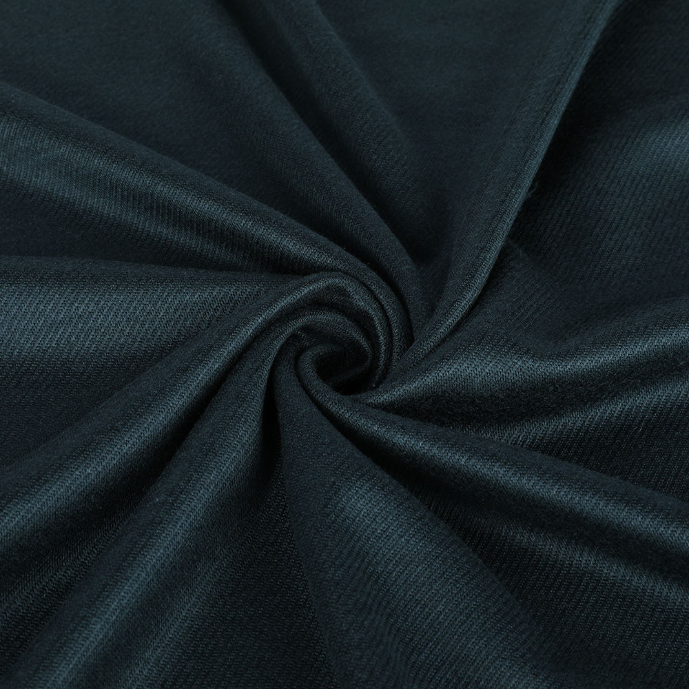Skinvenlig dobbelt jacquard uld spundet silke cashmere stof