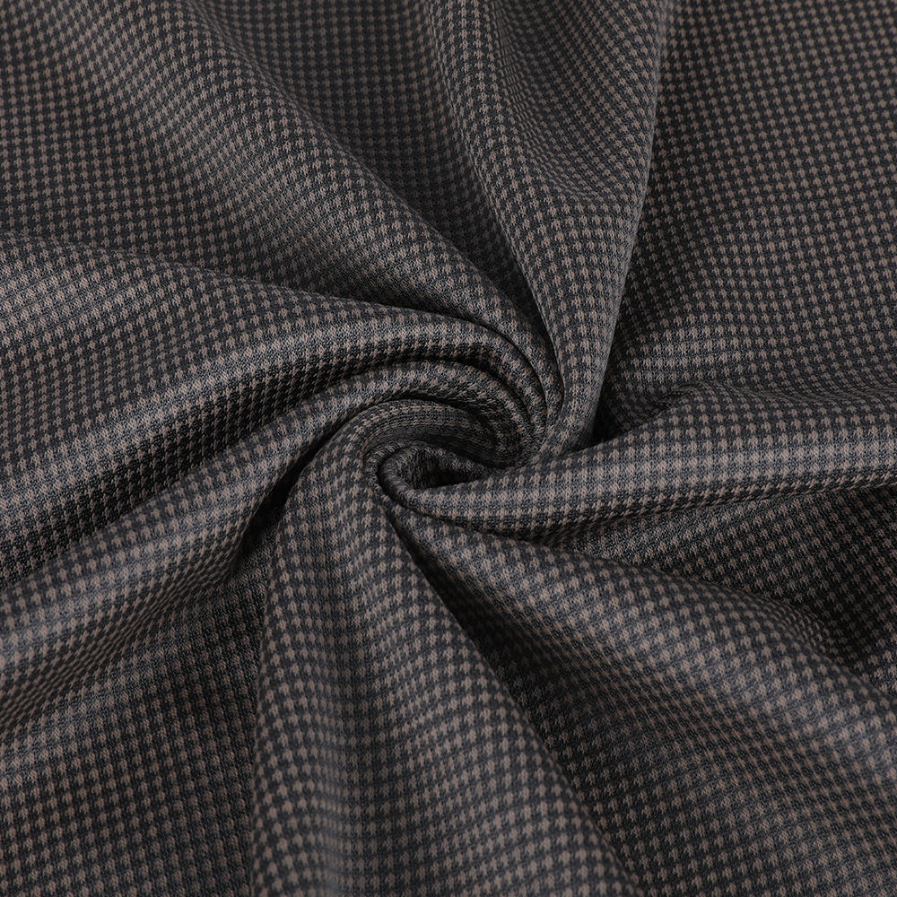 Krympesikre varme dobbelt jacquard silke uldstof