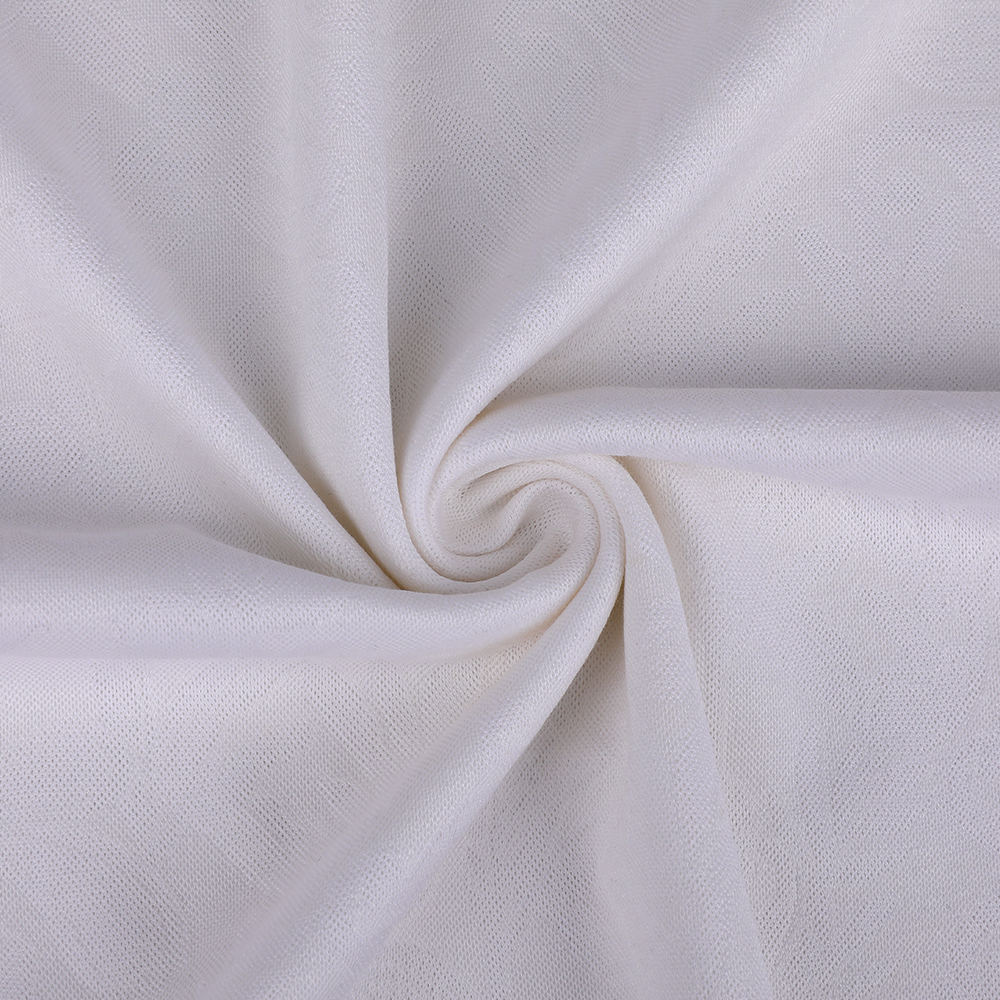 Luksus Interlock Jacquard Skin-Venlig Silk Strik stof Velegnet til kvinder