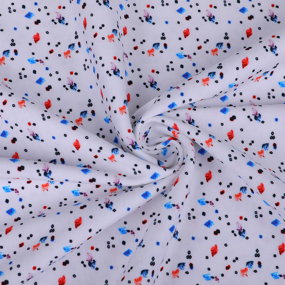 Åndbar stretch Digital Printing La Liquid Ammoniia Interlock Fabric egnet til T-shirts