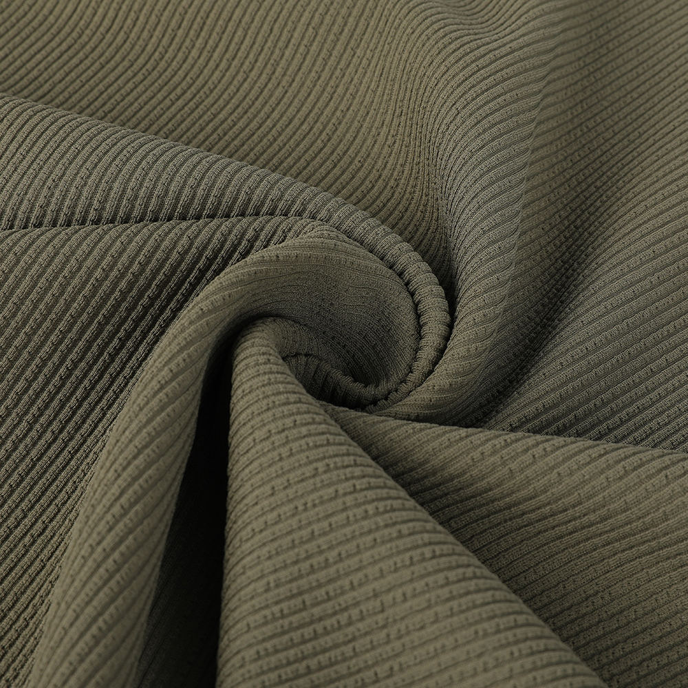 Dobbelt jacquard let at rense let pleje polyester sports fritid stof