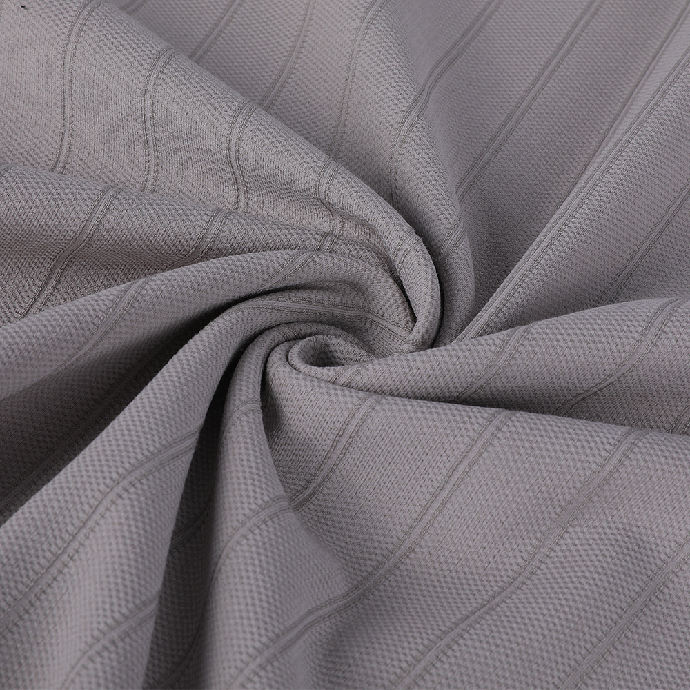 Dobbelt jacquard fugtabsorption og hurtig tørring anti-snagging silke bomuld og polyester sports fritid stof